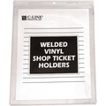C-Line Products Shop Ticket Holders, Vinyl, Vertical, 11"x8-1/2", 50/BX, CL 50PK CLI80911